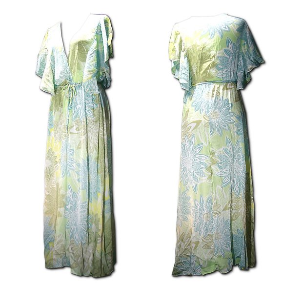 π 2X Cap Sleeve Beach Dress Breezy Cute - Picture 2 of 9